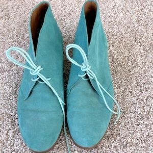 J Crew Blue Suede Desert Boots - Women’s 7